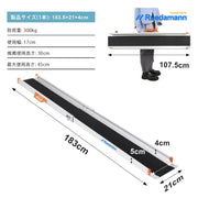Ruedamann® 伸縮アルミスロープ耐荷重300kg  2本セット - MR207N-6-長さ183*幅21cm