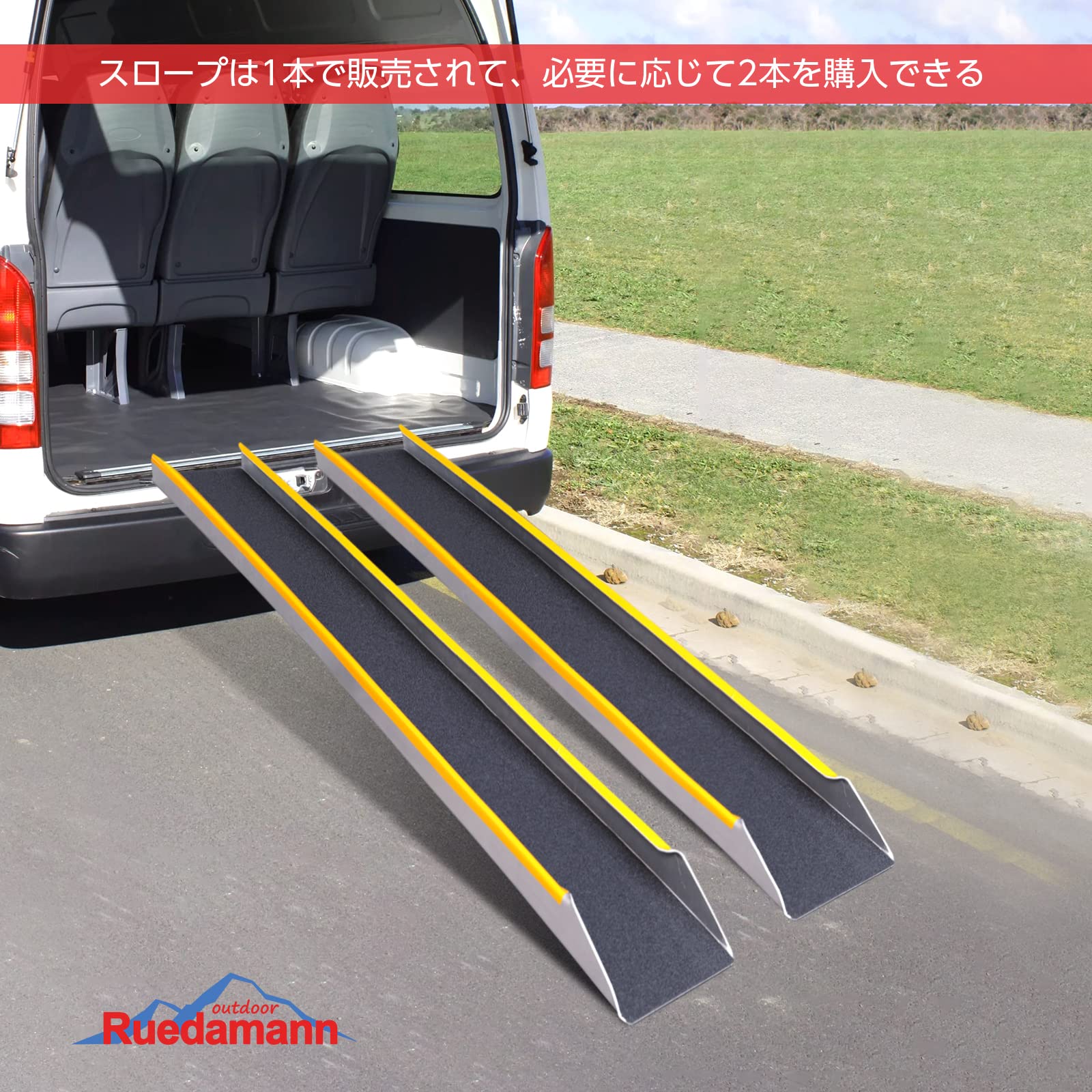 （相談中）Ruedamann ラダーレール Amazon.co.jp: Ruedamann バイク ラダーレール 長さ200cm 耐荷重300kg