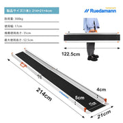 Ruedamann® 伸縮アルミスロープ耐荷重300kg 2本セット - MR207N-7-長さ214*幅21cm