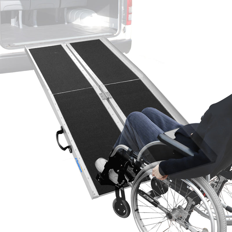 Ruedamann® アルミスロープ 折り畳み車椅子用スロープ キャラバン 