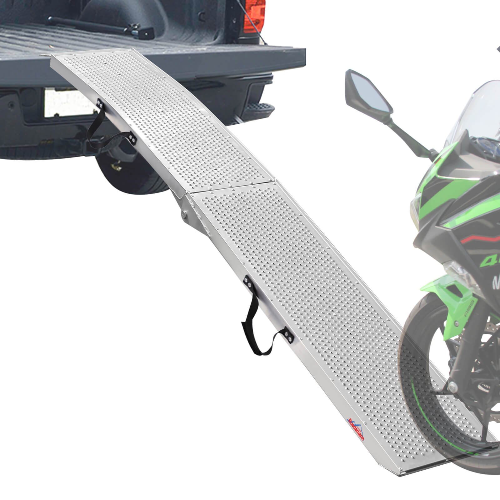Ruedamann® 自転車 オートバイク 非折りたたみ式スロープ長さ215cm