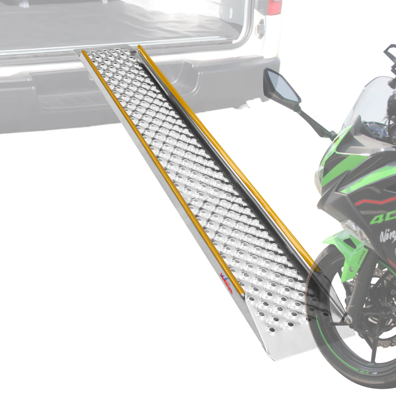 Ruedamann® バイク 自転車スロープ 階段の段差を解消 長さ100/150cm*外