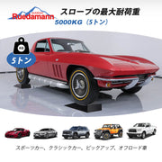 Ruedamann® カースロープ長さ44*幅25*高さ6.5cm 耐荷重5トン 車両 スロープ 滑り止め 二個セット 黒-CR09265-最大耐荷重(5トン)