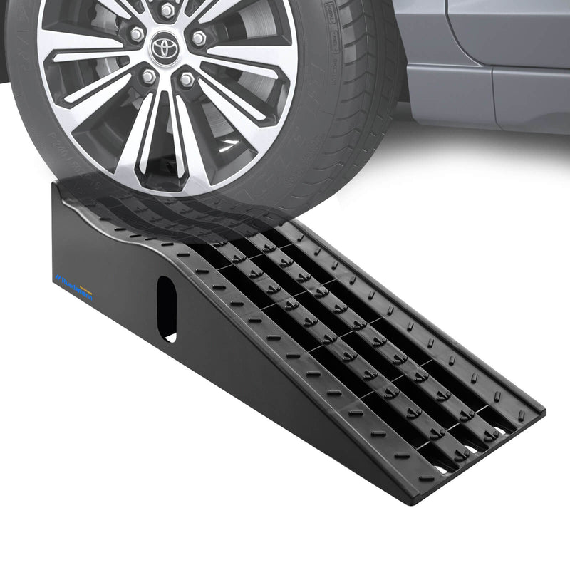 Ruedamann® カースロープ 長さ90*幅28*高さ17cm 車両 スロープ 耐荷重3トン 二個セット 黒