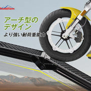 Ruedamann ®スチール製バイク用スロープ長さ203cm*幅28cm キャラバン ラダーレール耐荷重 360kg １本