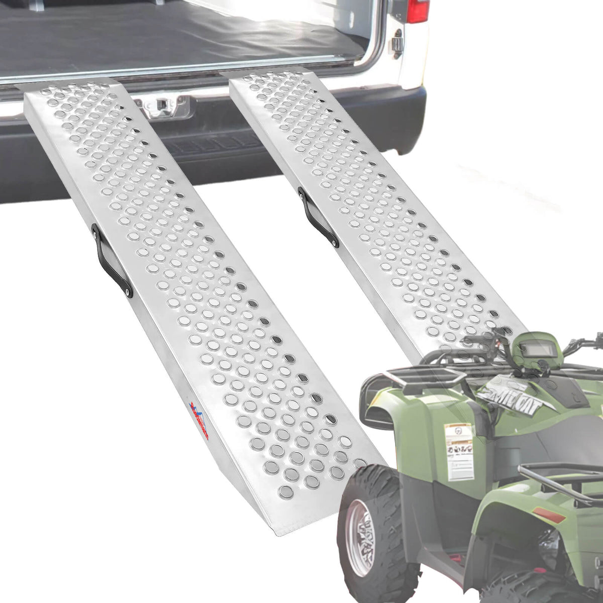 回転式スロープ（一体形）耐荷重400kg 245cm 中古 直接引き取り可 Ruedamann® 鋼製スロープ 耐荷重300kg トラック積み込み用スロープ