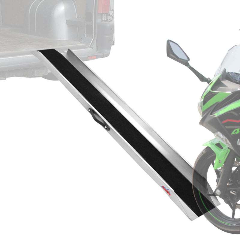 Ruedamann®スチール製バイク用ラダーレール 滑り止めスロープ  耐荷重300kg  1本