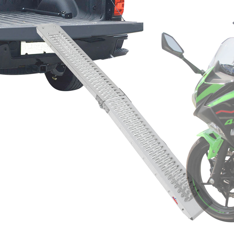 Ruedamann® ラダーレール 210*22cm  耐荷重440KG 取っ手付積載用スロープ 2本セット