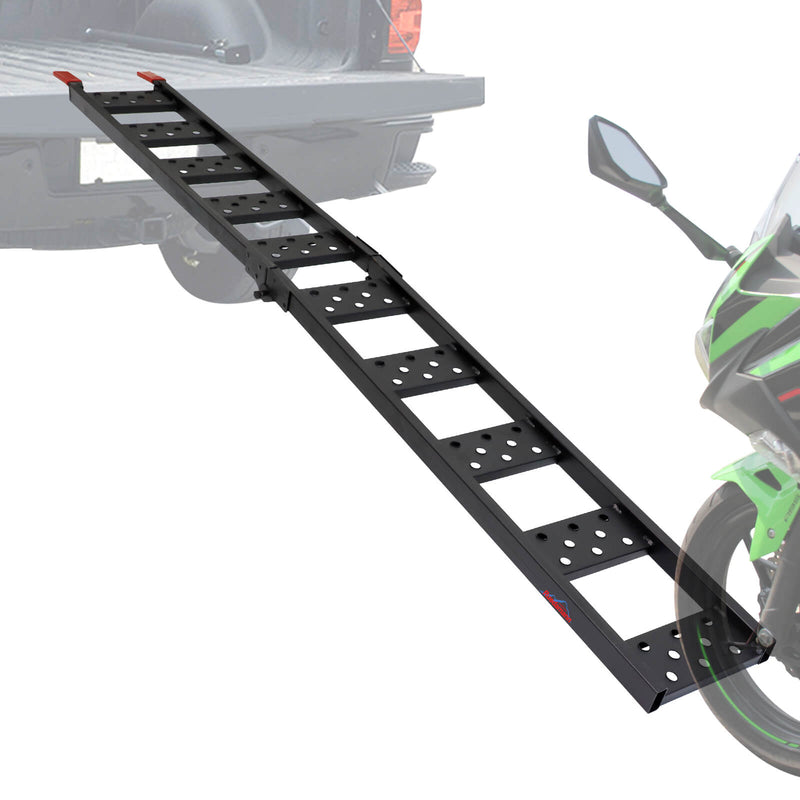 Ruedamann® バイク折りたたみ式スロープ - ‎SRX83FBK-長さ211cm 幅22.5cm