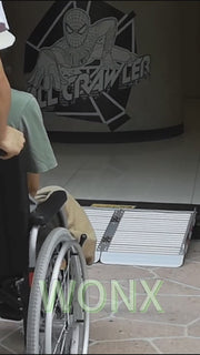 Ruedamann® もっと幅広いアルミ折り畳みスロープ 耐荷重400KG 長さ66cm-188cm*幅85cm - 動画紹介