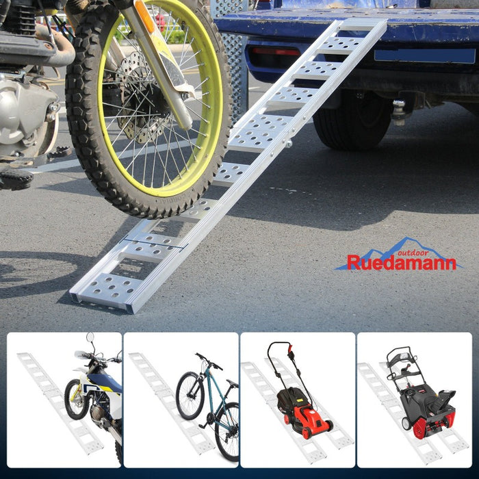 Ruedamann® バイク スロープ 階段 自転車 耐荷重は200KG 1個 - MOTO620-180cm*20cm*3.5cm