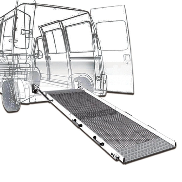 Ruedamann ® 耐荷重300kg 荷物の積み降ろし用の車載折りたたみ式ローディングスロープ - RS2082-長さ200cm*幅82cm