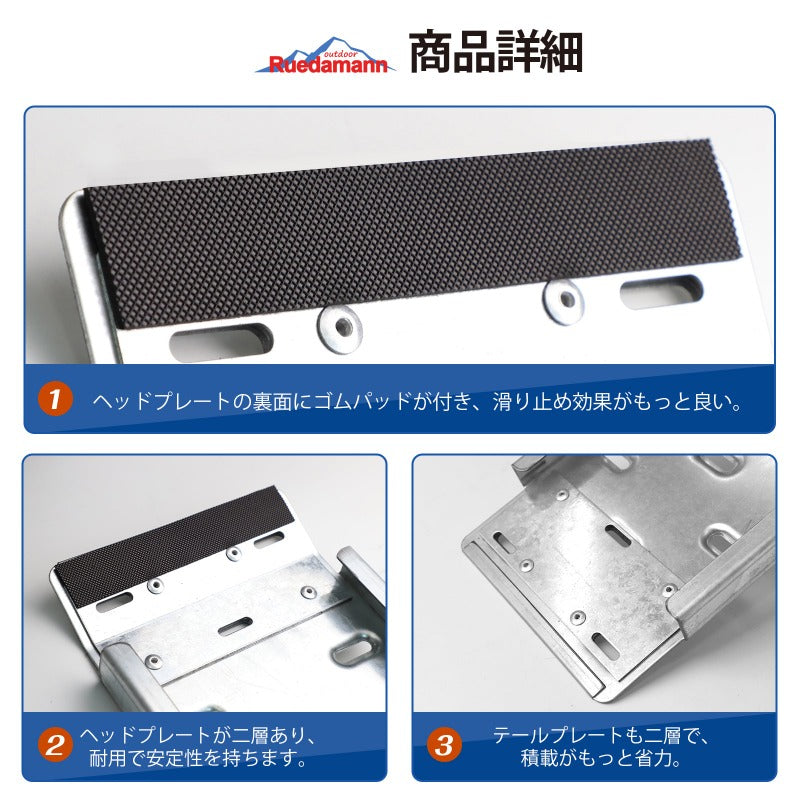 ◆◆◆お引き取り限定◆◆◆スチール製ラダーレール 2本セット 耐荷重800kg トラック積載用スロープ USED品 鉄製積載用スロープ トラックローディング 二本セット Ruedamann