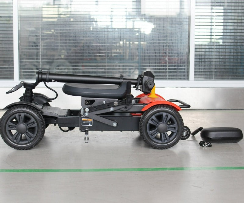 Ruedamann® 車椅子 電動シニアカート 赤 シルバーカー 車椅子 TAIS